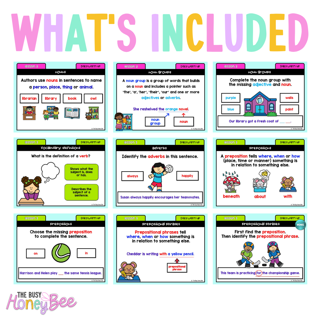 Stage 1 Year B Ultimate English Australian | NSW English Daily Review | Warm-Up Mega Bundle