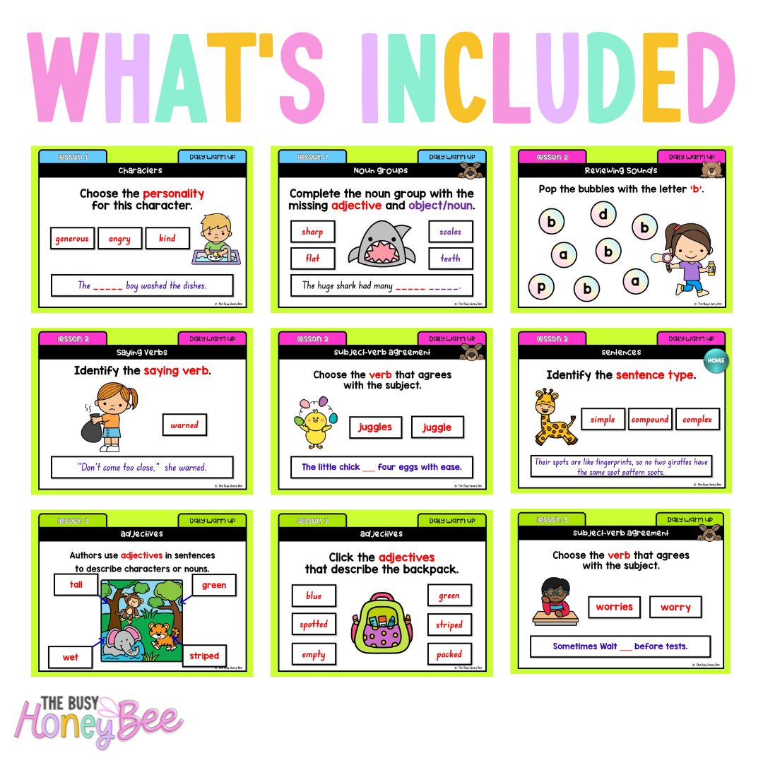 Multi Age K-2 Yr B Australian | NSW English Daily Review Term 2 Mega Bundle