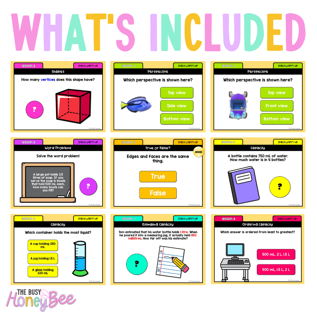 Stage 2 Year B Australian | NSW Math Daily Review | Warm-Up Term 2 Mega Bundle