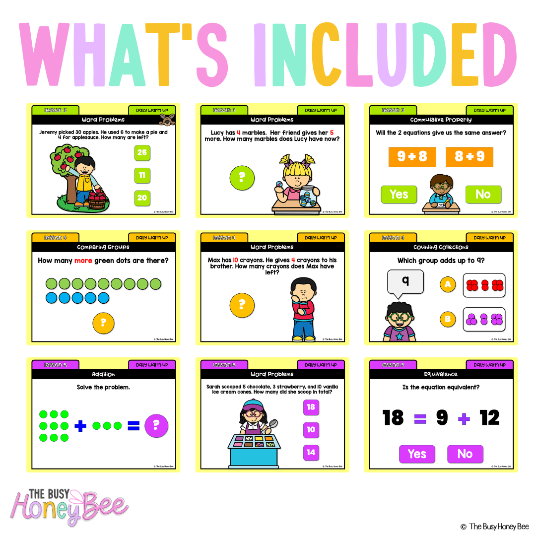 Multi Age K-2 Year A Ultimate Math Australian | NSW Math Daily Review | Warm-Up Mega Bundle