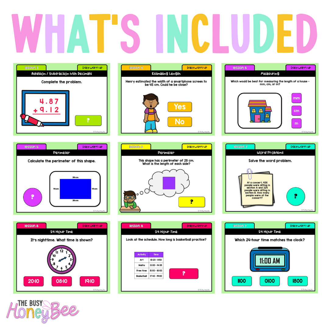 Stage 3 Year A Ultimate Australian | NSW Maths Daily Review | Warm-Up Mega Bundle