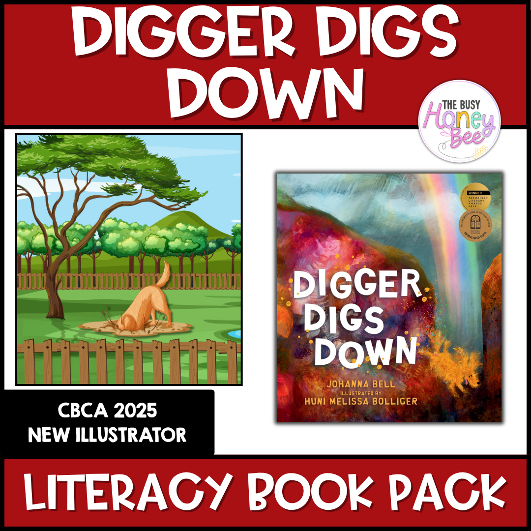 Digger Digs Down, Huni Melissa Bolliger - CBCA 2025 - Literacy Book Pack
