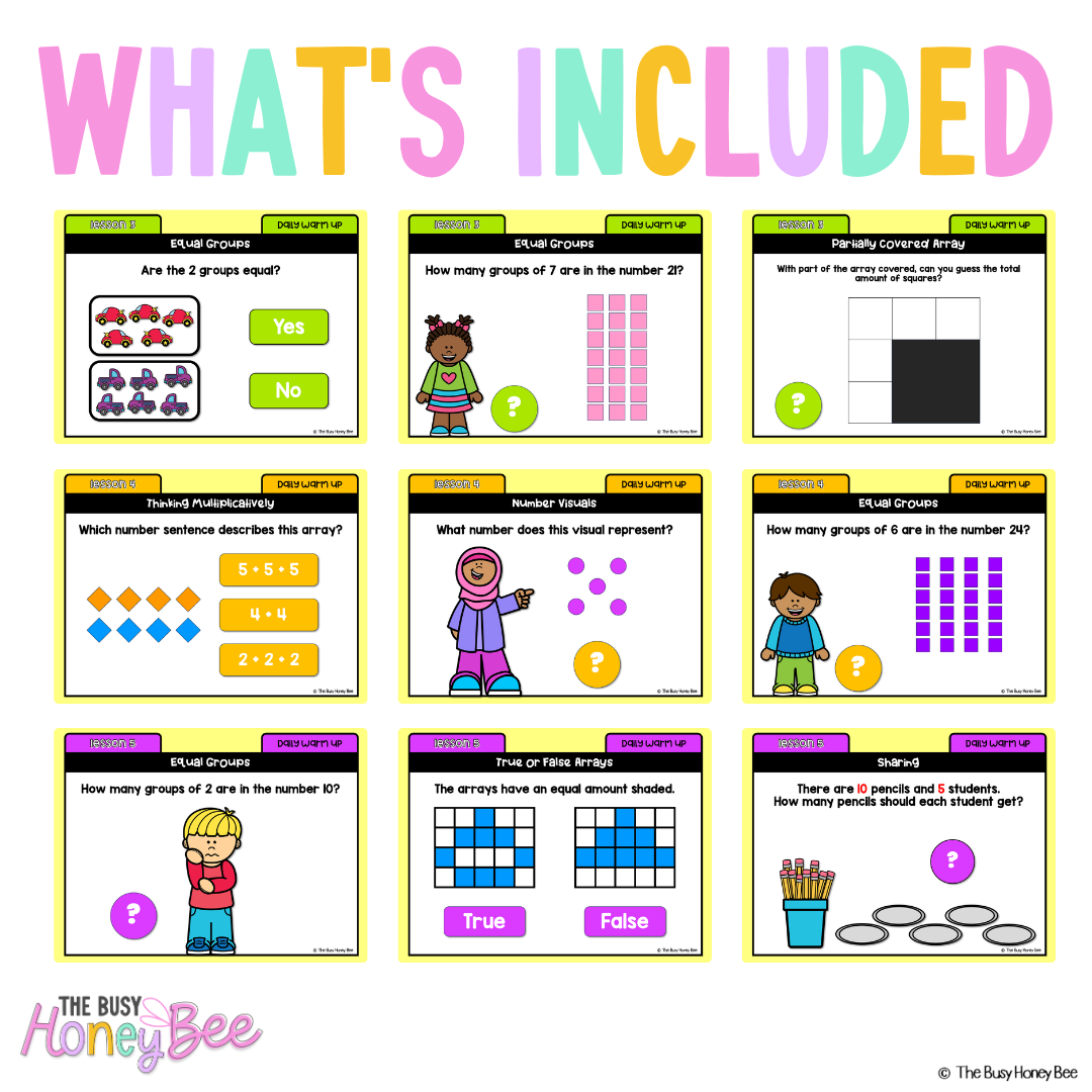 Multi Age K-2 Yr A Australian | NSW Math Daily Review Warm-Up Term 3 Mega Bundle