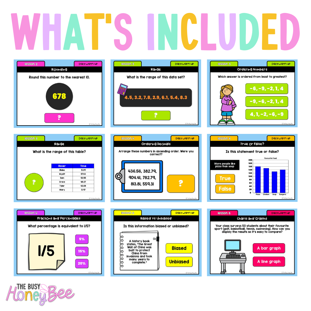 Stage 3 Year B Ultimate Australian | NSW Maths Daily Review | Warm-Up Mega Bundle