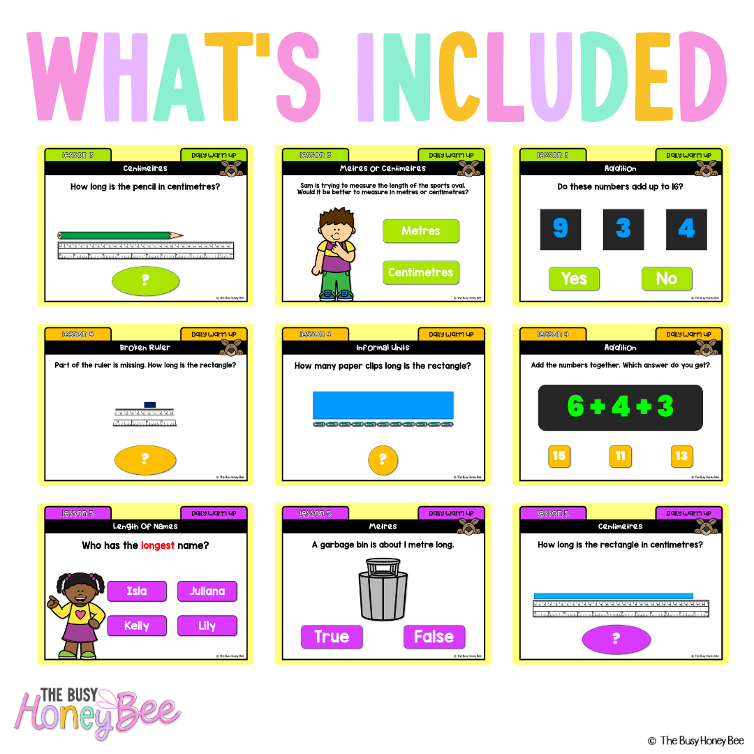 Multi Age K-2 Year A Ultimate Math Australian | NSW Math Daily Review | Warm-Up Mega Bundle