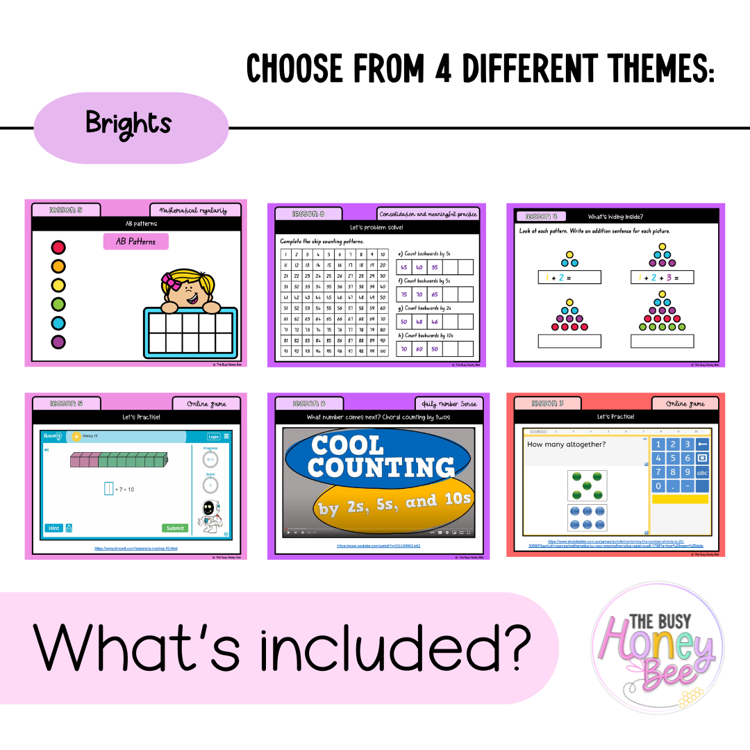 Stage 1 Year A Term 1 Maths Mega Bundle