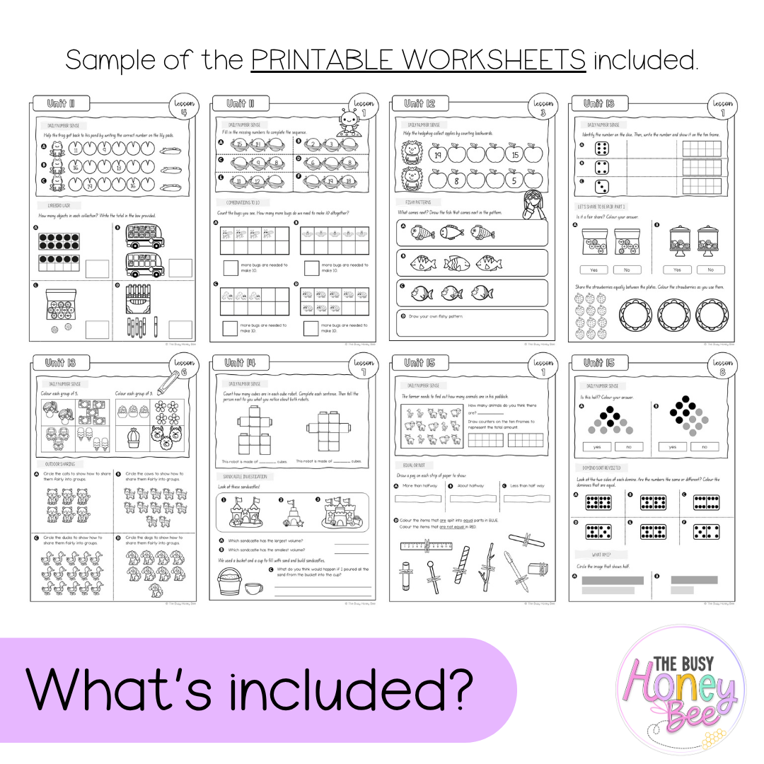 Early Stage 1 NSW Maths Workbook ULTIMATE Mega Bundle