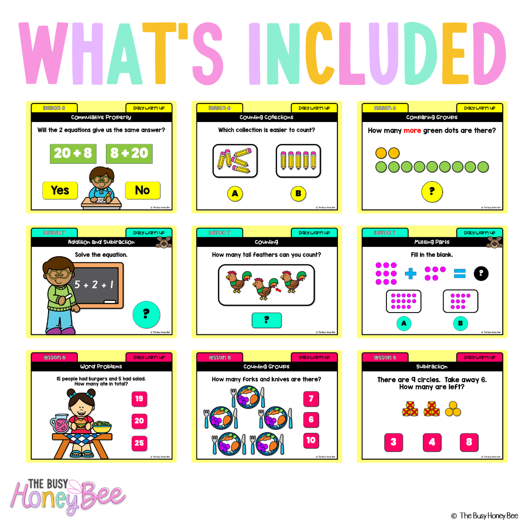 Multi Age K-2 Year A Ultimate Math Australian | NSW Math Daily Review | Warm-Up Mega Bundle