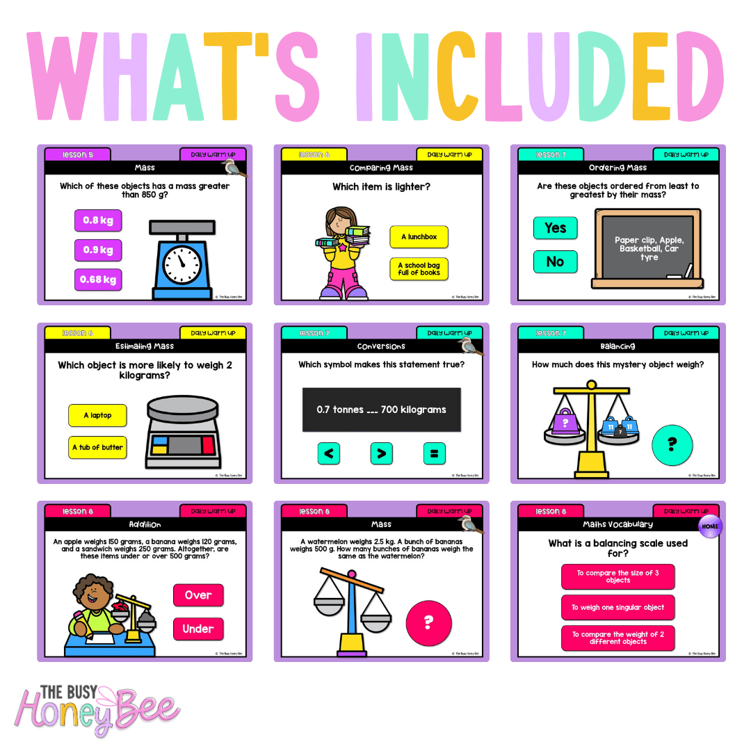 Multi Age 3-6 Year A Ultimate Math Australian | NSW Math Daily Review | Warm-Up Mega Bundle