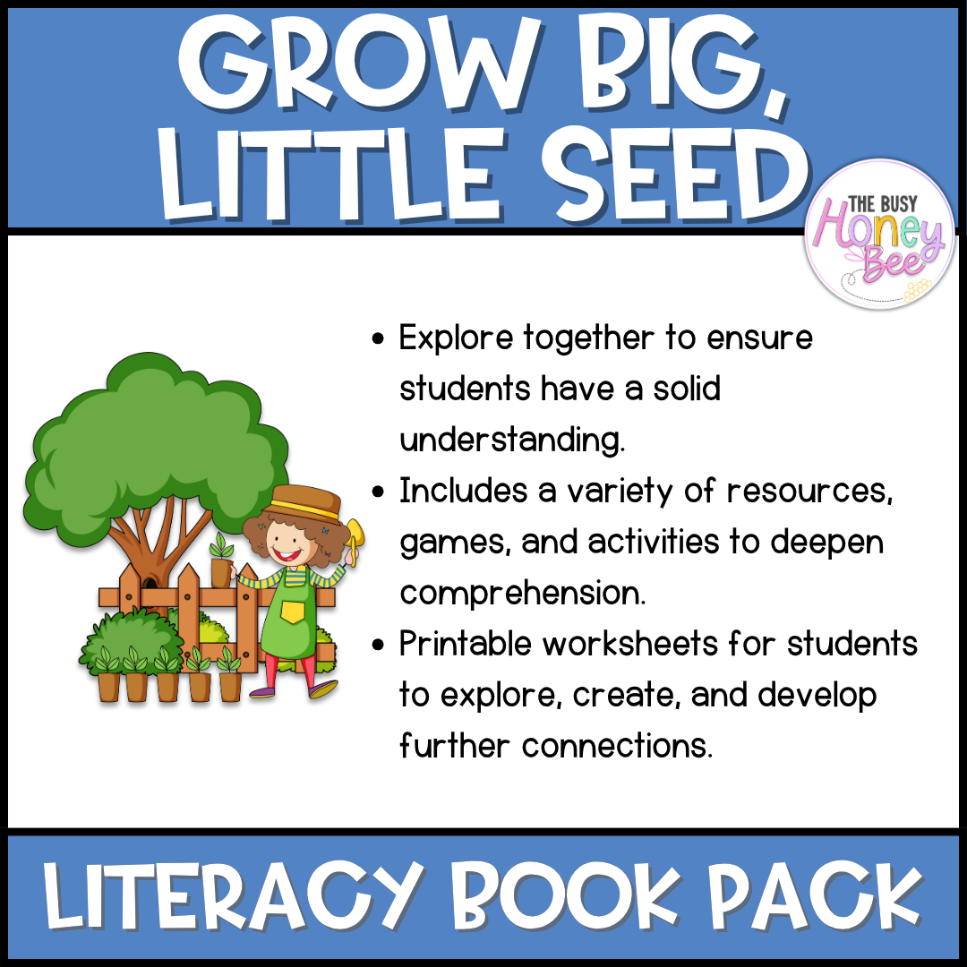 Grow Big, Little Seed, Sarah Capon - CBCA 2025 - Literacy Book Pack