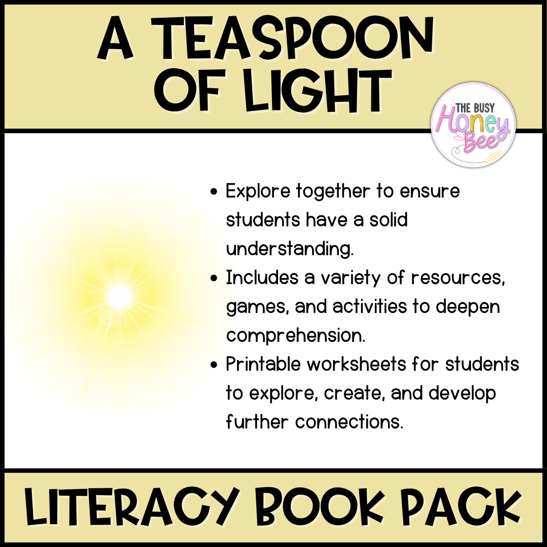 A Teaspoon of Light, Nisaluk Chantanakom - CBCA 2025 - Literacy Book Pack