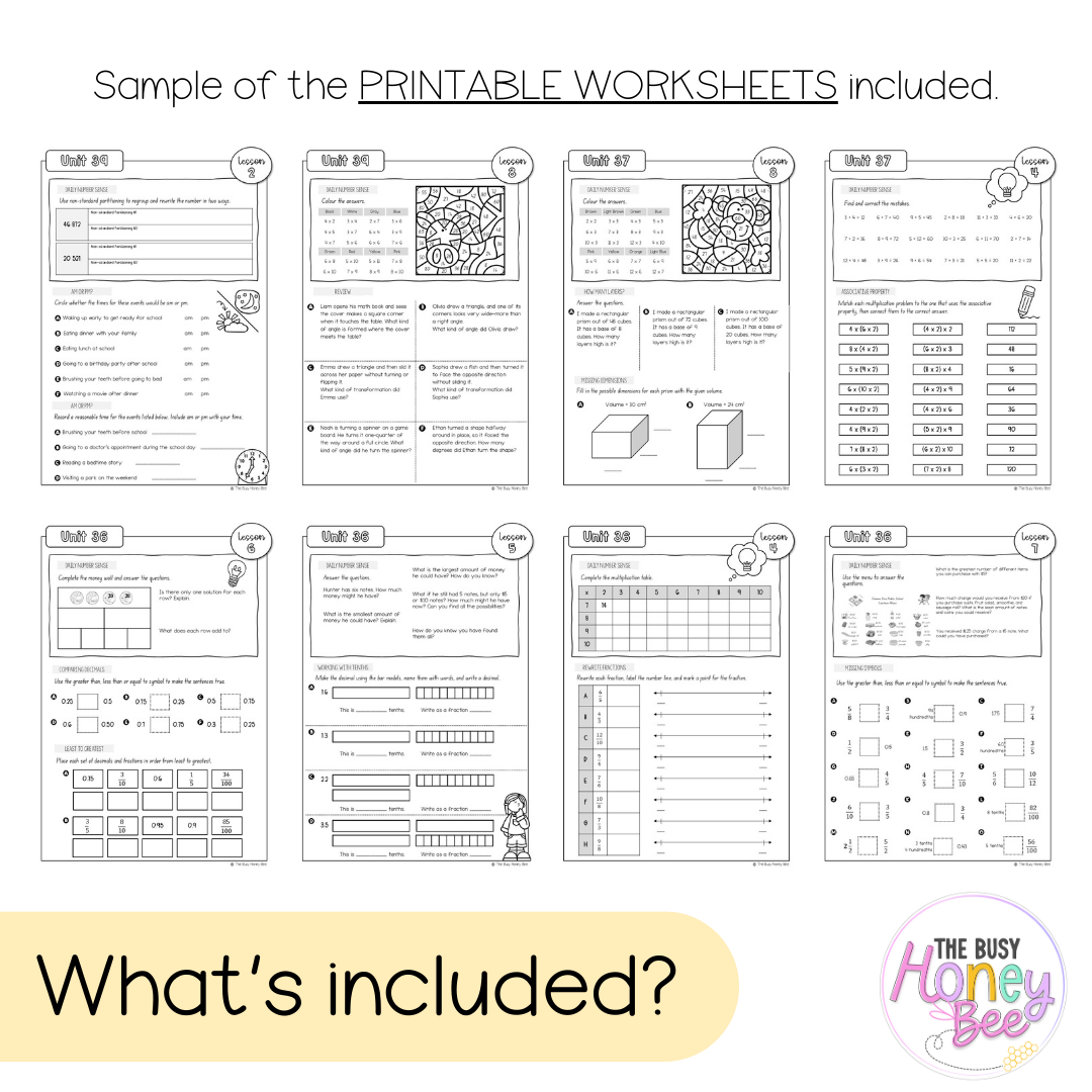 Stage 2 Year B NSW Maths Workbook ULTIMATE Mega Bundle