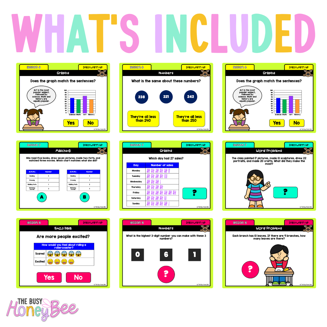 Multi Age K-2 Year B Ultimate Math Australian | NSW Math Daily Review | Warm-Up Mega Bundle
