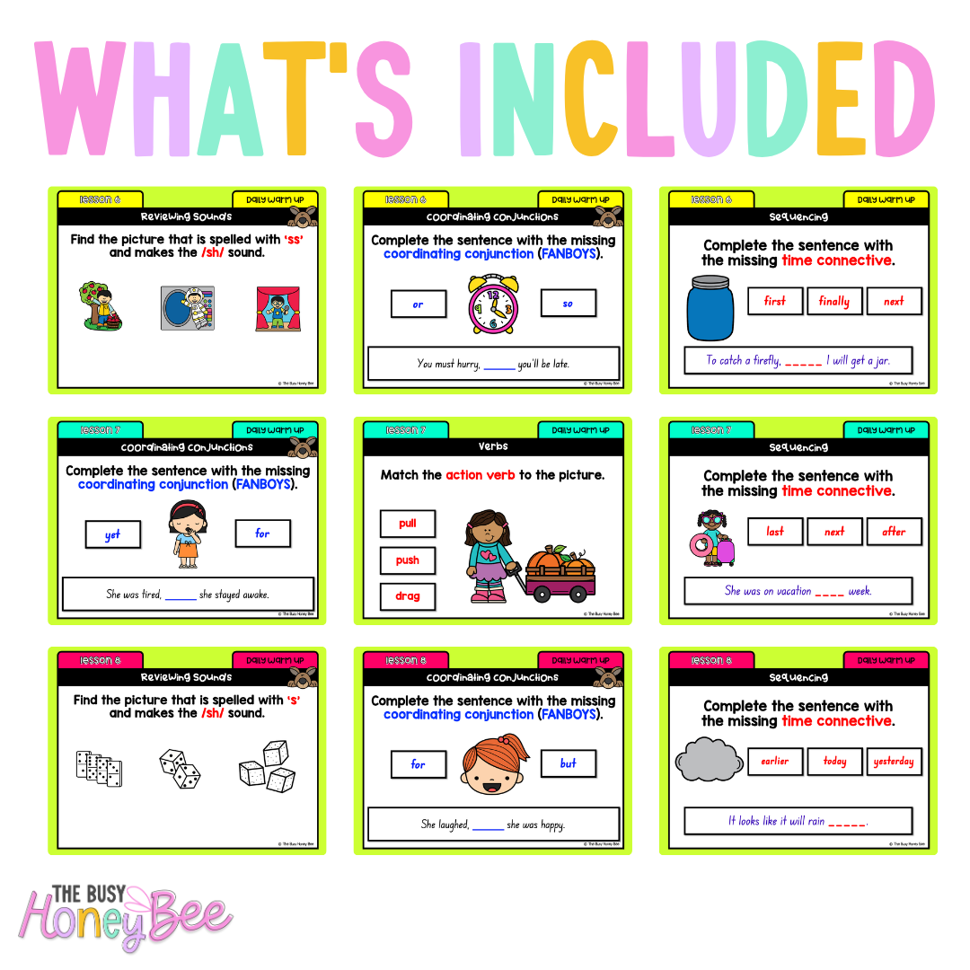 Multi Age K-2 Year B Ultimate English Australian | NSW English Daily Review | Warm-Up Mega Bundle