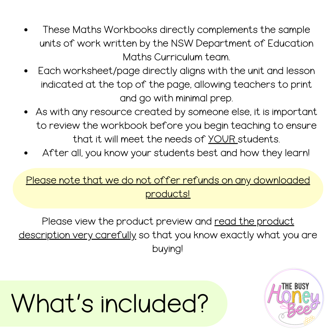 Multi Age K-2 Year B NSW Maths Workbook ULTIMATE Mega Bundle