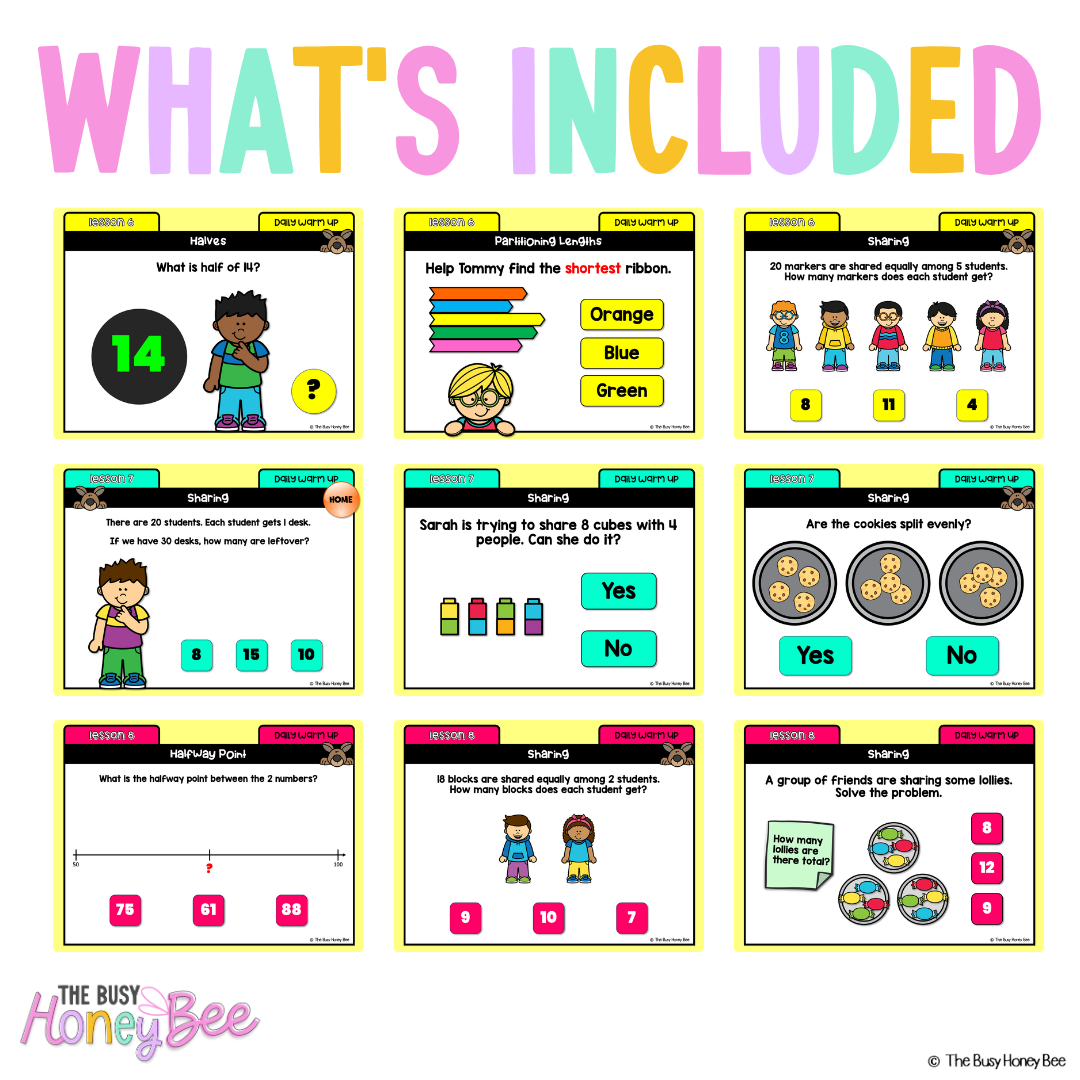 Multi Age K-2 Yr A Australian | NSW Math Daily Review Warm-Up Term 3 Mega Bundle