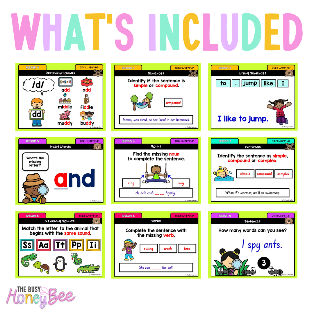 Multi Age K-2 Year B Ultimate English Australian | NSW English Daily Review | Warm-Up Mega Bundle