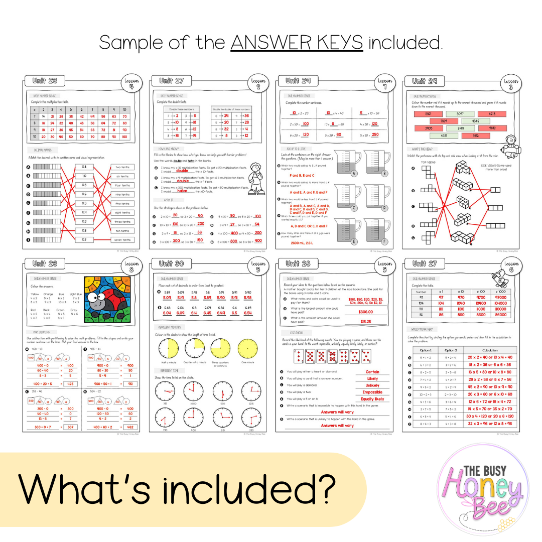 Stage 2 Year B NSW Maths Workbook ULTIMATE Mega Bundle