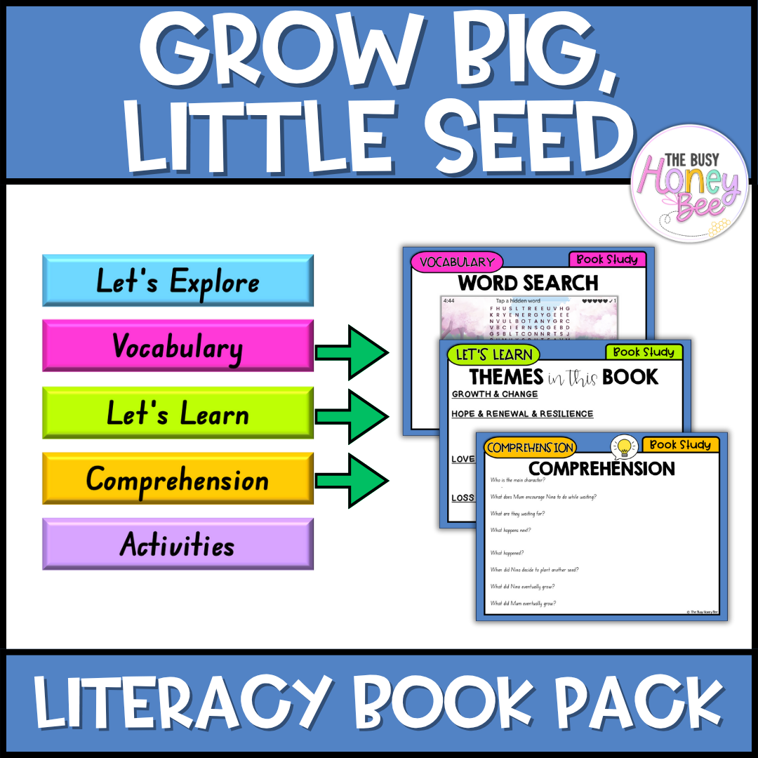Grow Big, Little Seed, Sarah Capon - CBCA 2025 - Literacy Book Pack