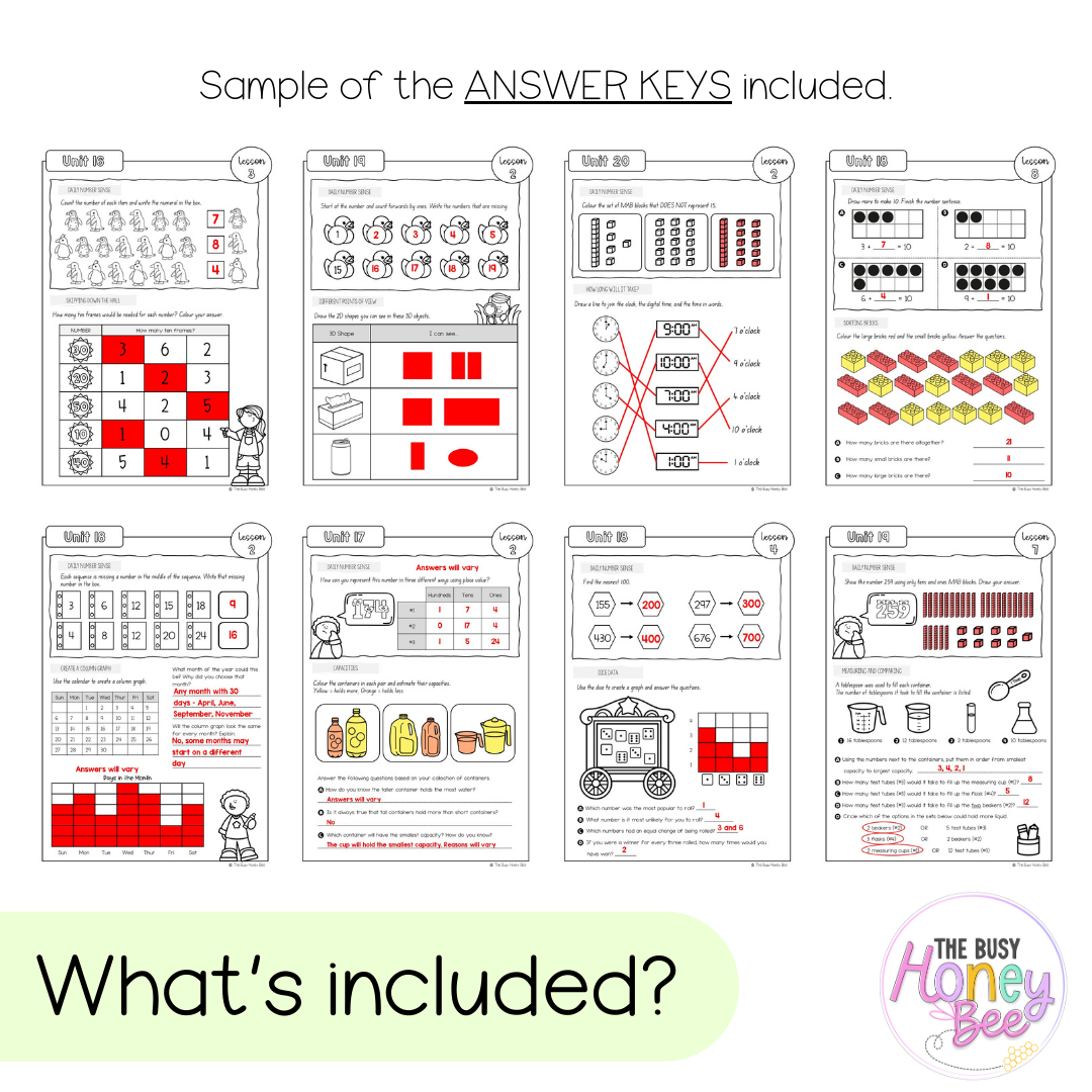 Multi Age K-2 Year B NSW Maths Workbook Term 4