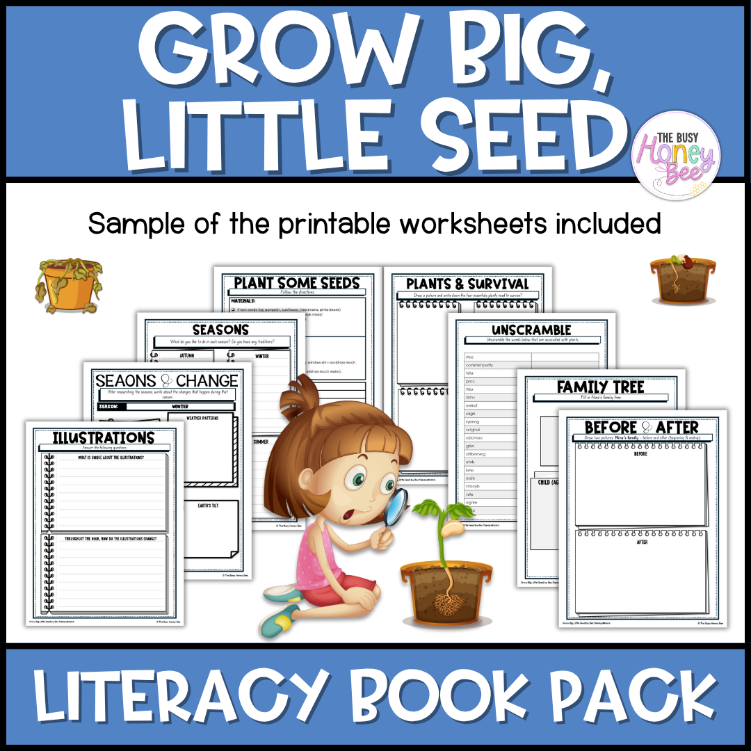 Grow Big, Little Seed, Sarah Capon - CBCA 2025 - Literacy Book Pack