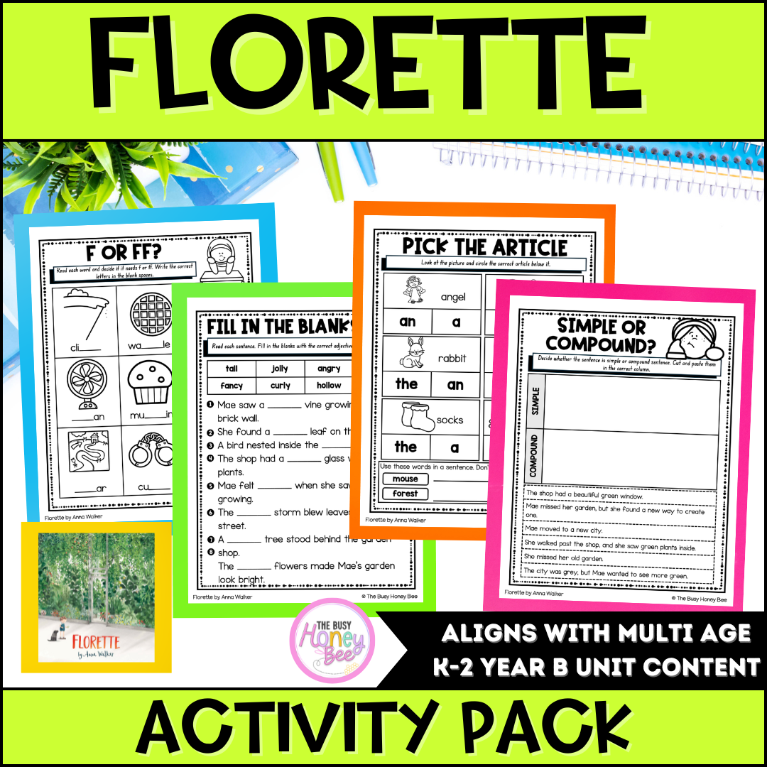 Florette by Anna Walker Activity Pack