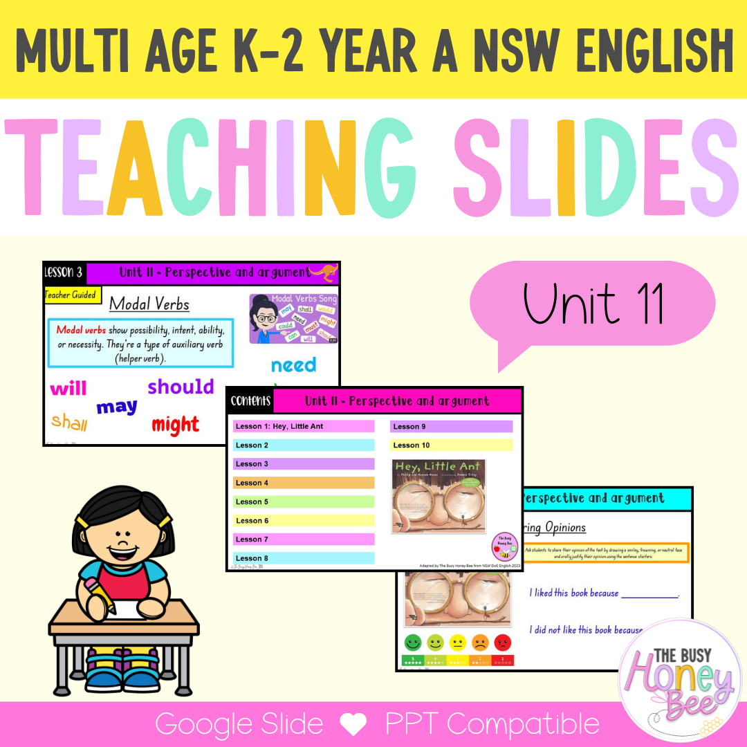 Multi Age K-2 Year A Term 3 English Teaching Slides Mega Bundle