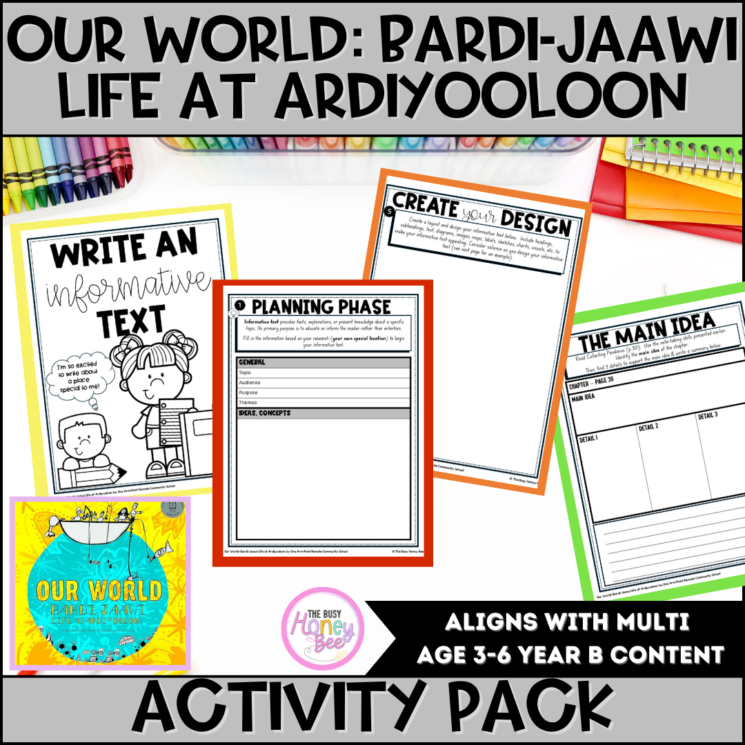 Our World: Bardi-Jaawi Life at Ardiyooloon Activity Pack