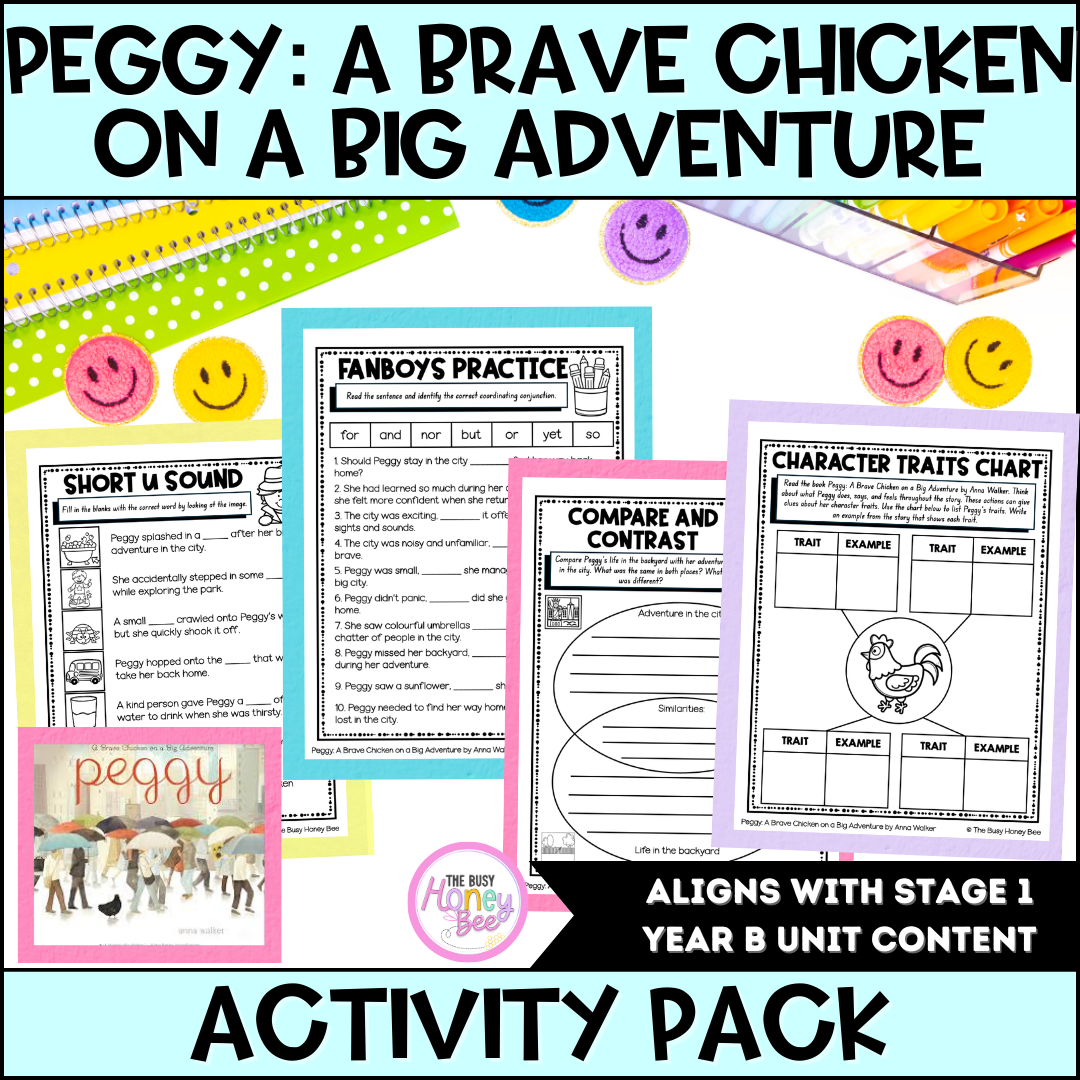 Peggy: A Brave Chicken on a Big Adventure Activity Pack