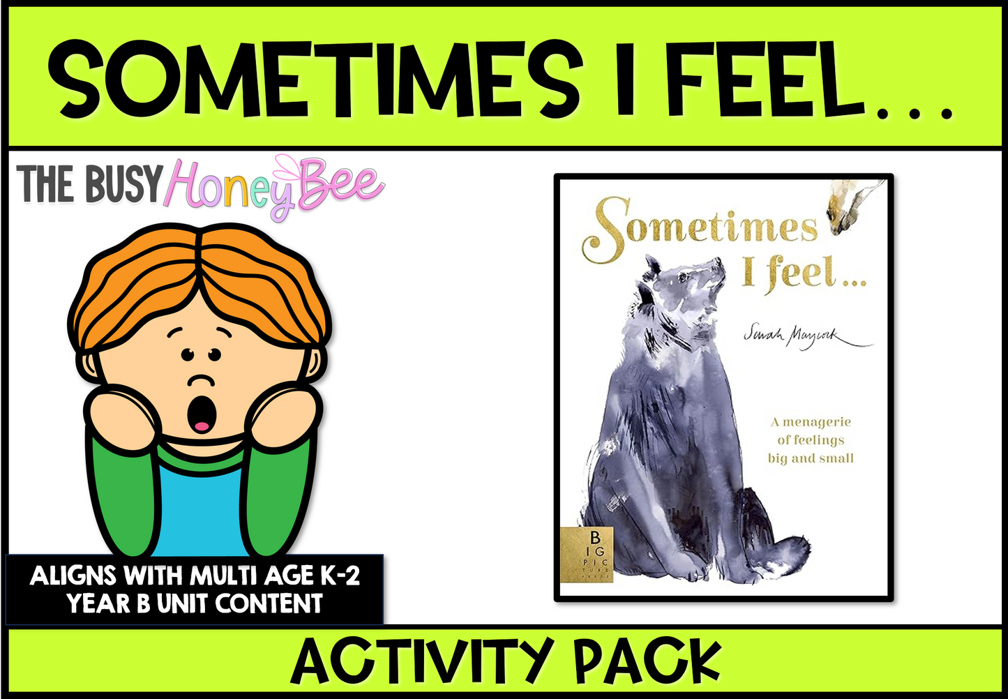 Sometimes I Feel Activity Pack