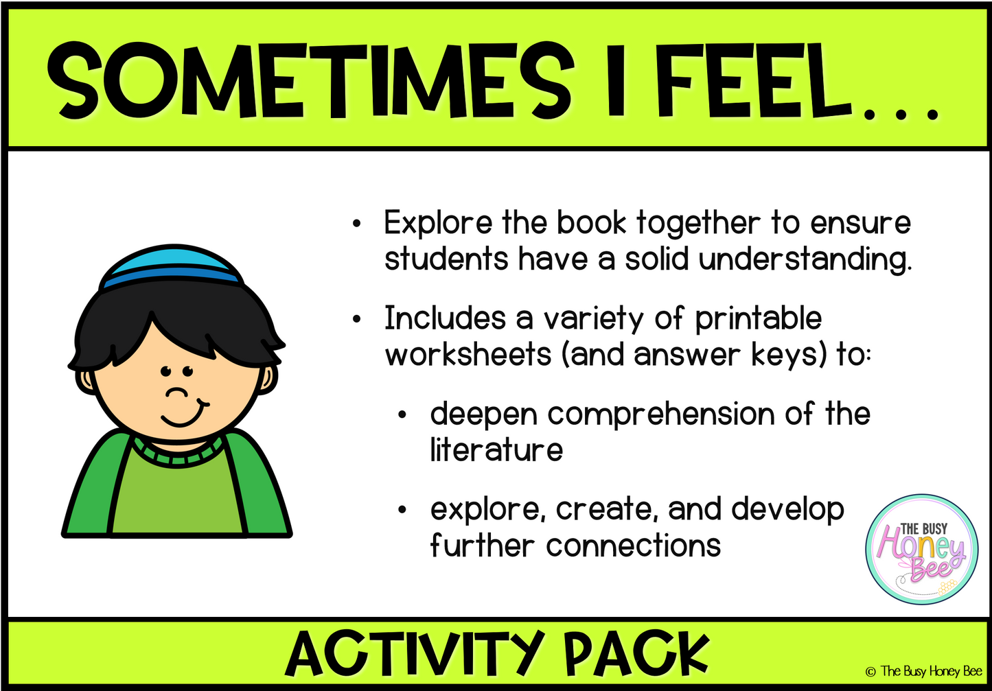 Sometimes I Feel Activity Pack