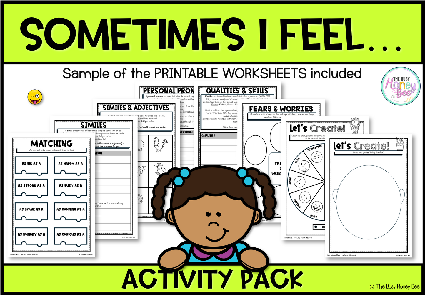 Sometimes I Feel Activity Pack
