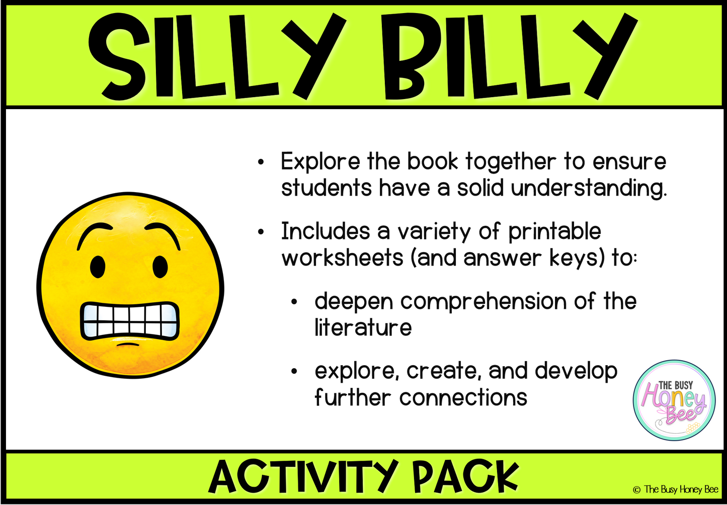 Silly Billy Activity Pack