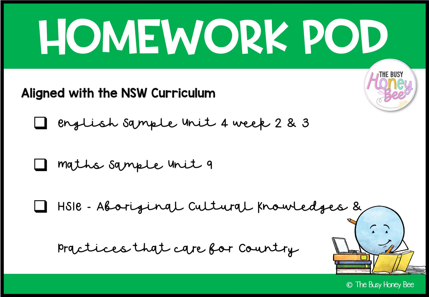 Stage 3 Year A Homework/Learning Pod 9