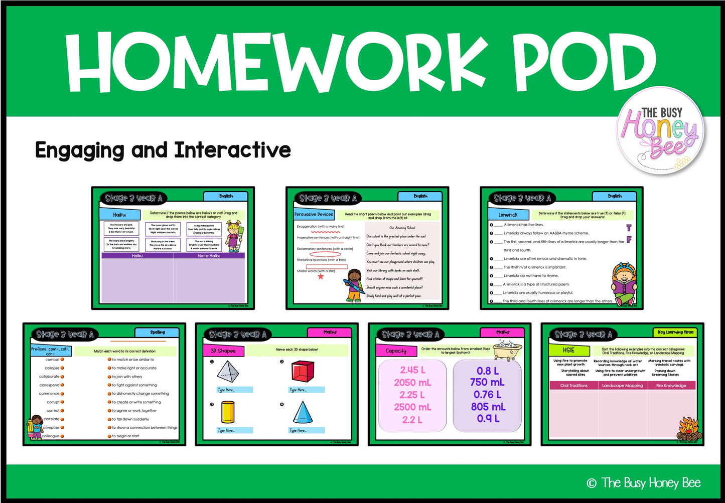 Stage 3 Year A Homework/Learning Pod 9