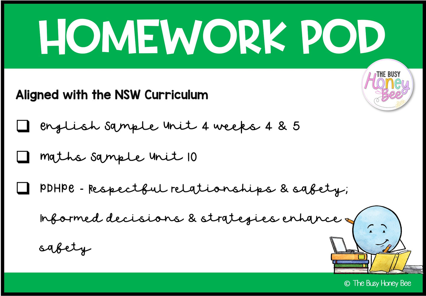 Stage 3 Year A Homework/Learning Pod 10