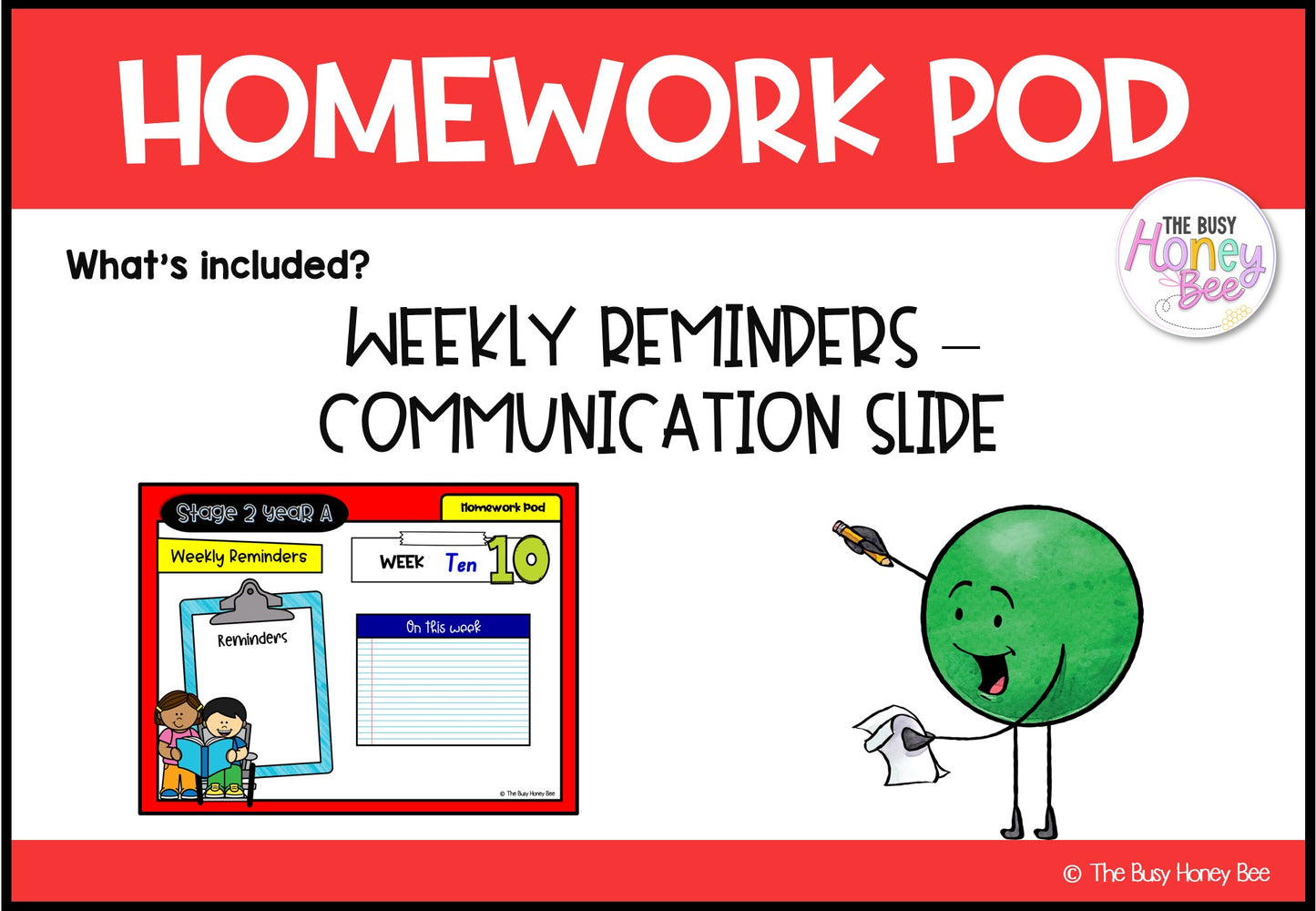 Stage 2 Year A Homework/Learning Pod 10
