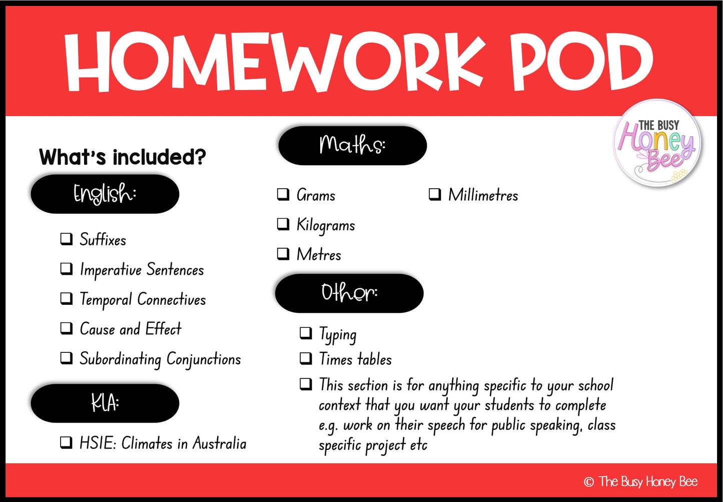 Stage 2 Year A Homework/Learning Pod 14