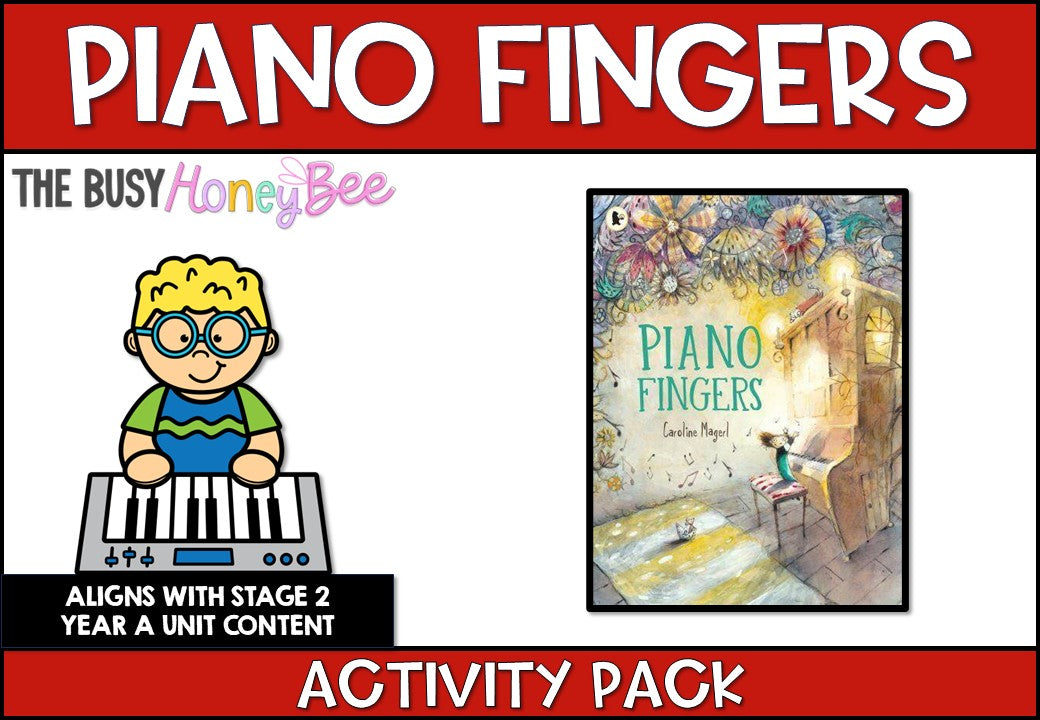 Piano Fingers Activity Pack