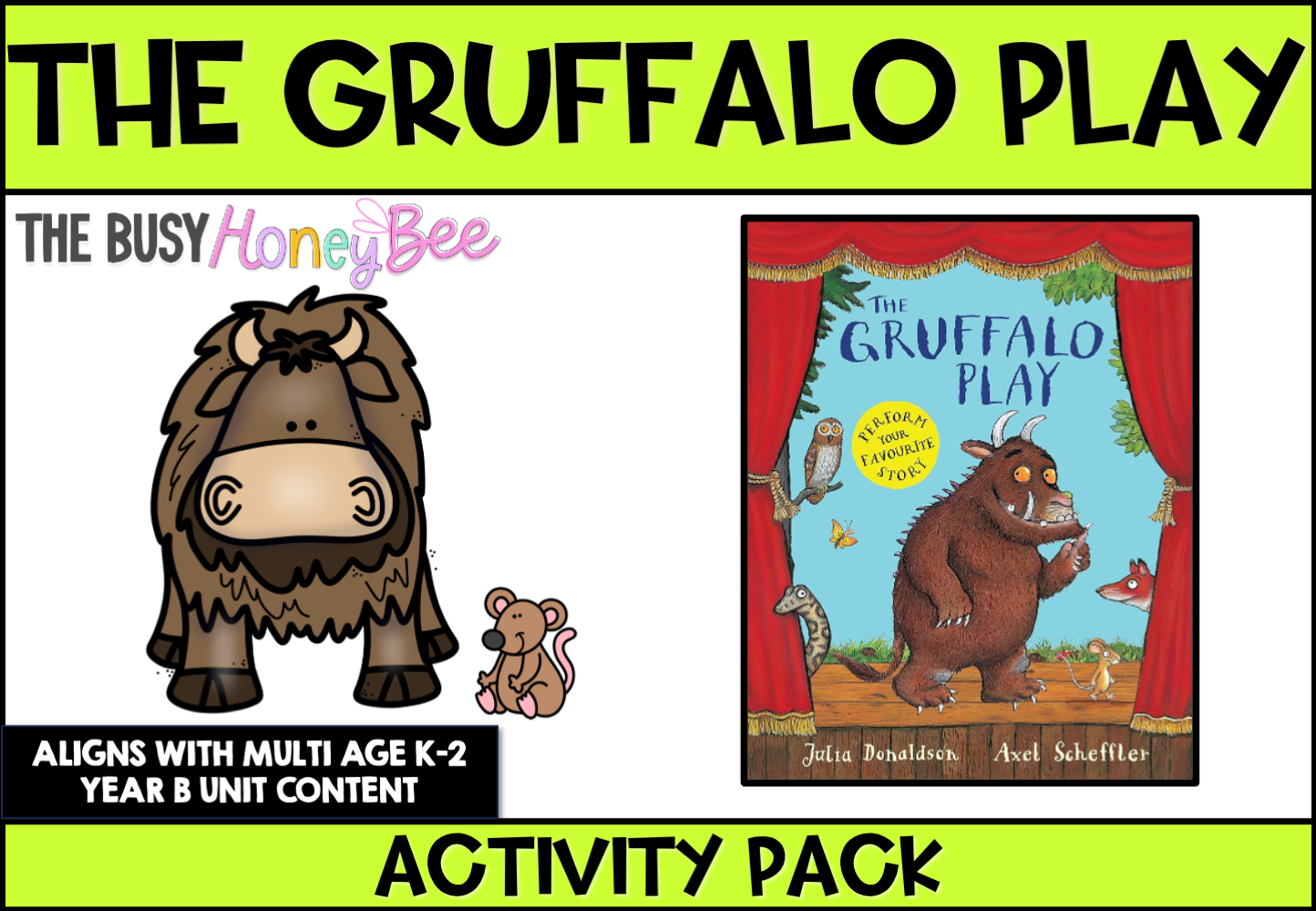 The Gruffalo Play by Julia Donaldson Activity Pack