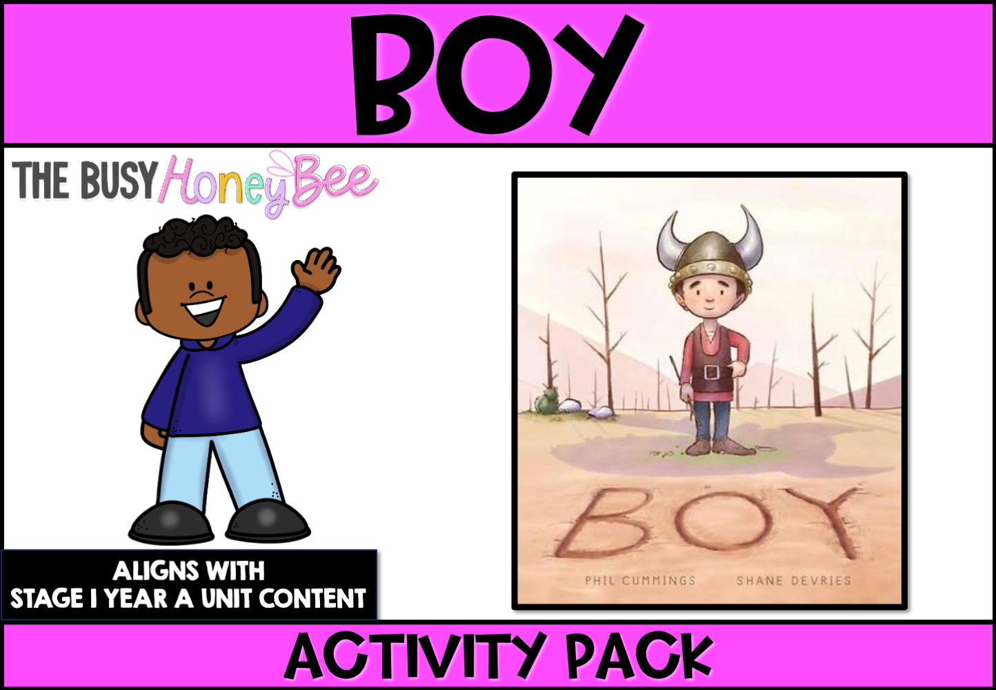 Boy by Phil Cummings Activity Pack