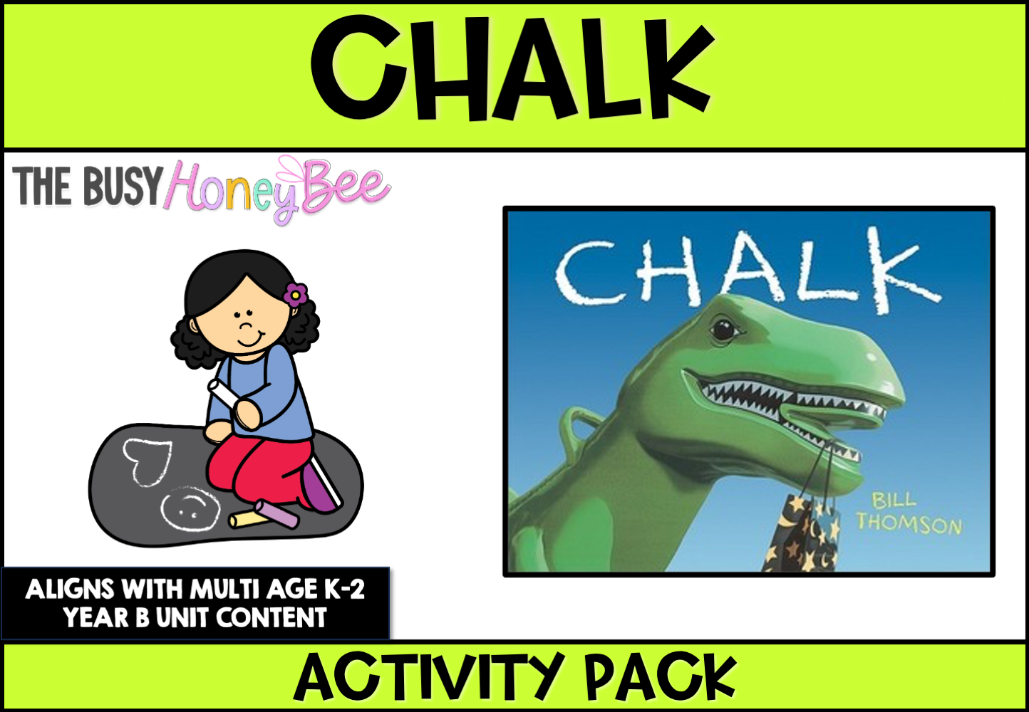 Chalk by Bill Thomson Activity Pack