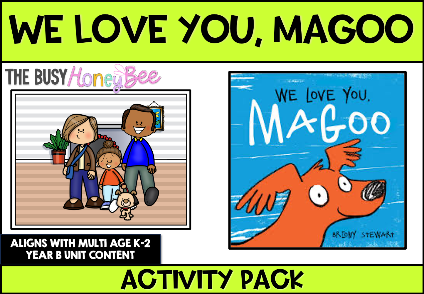 We Love You, Magoo by Briony Stewart Activity Pack