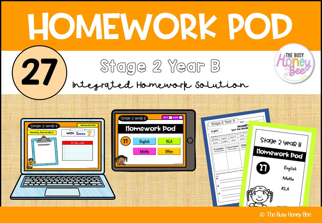 Stage 2 Year B Homework/Learning Pod 27