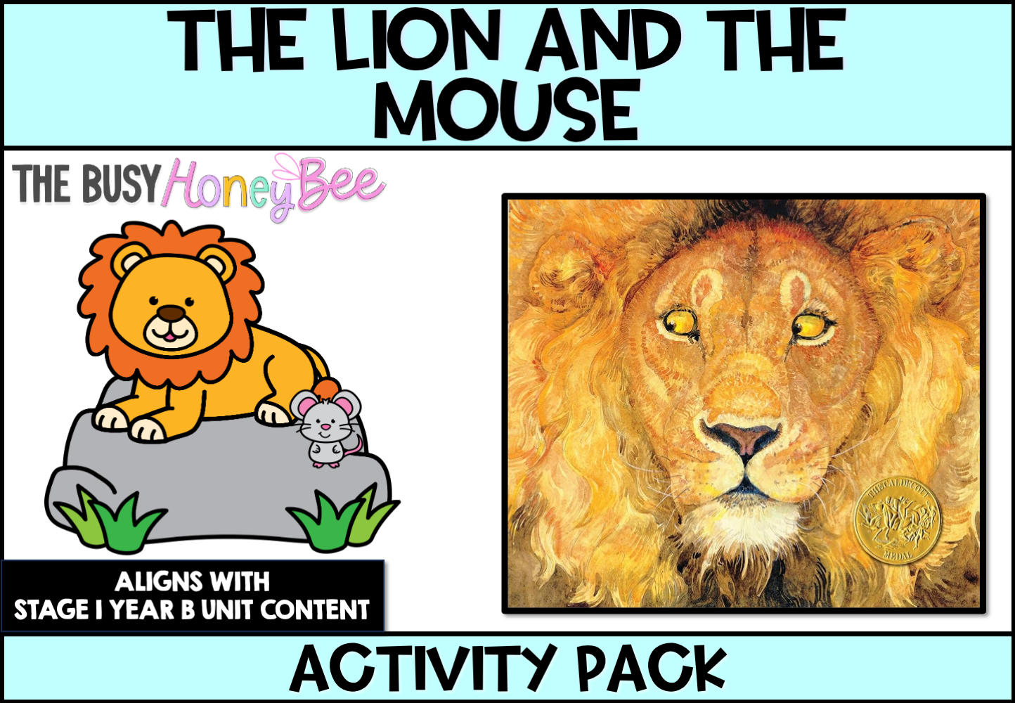 The Lion and the Mouse by Jerry Pinkney Activity Pack