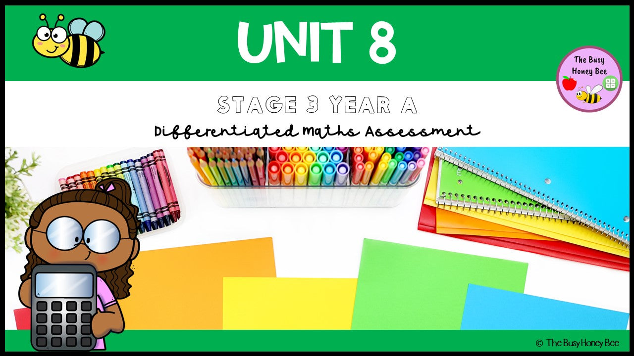 Stage 3 Year A Differentiated Maths Assessment Unit 8