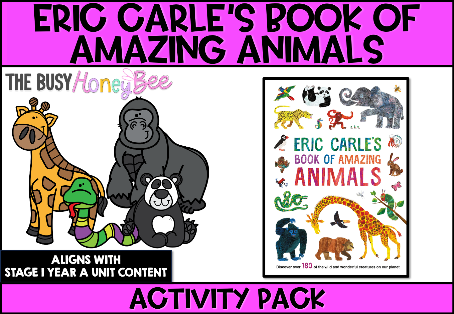 Eric Carle’s Book of Amazing Animals Activity Pack
