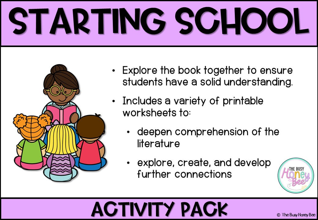 Starting School Activity Pack
