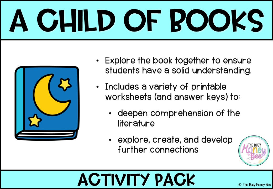 A Child of Books Activity Pack