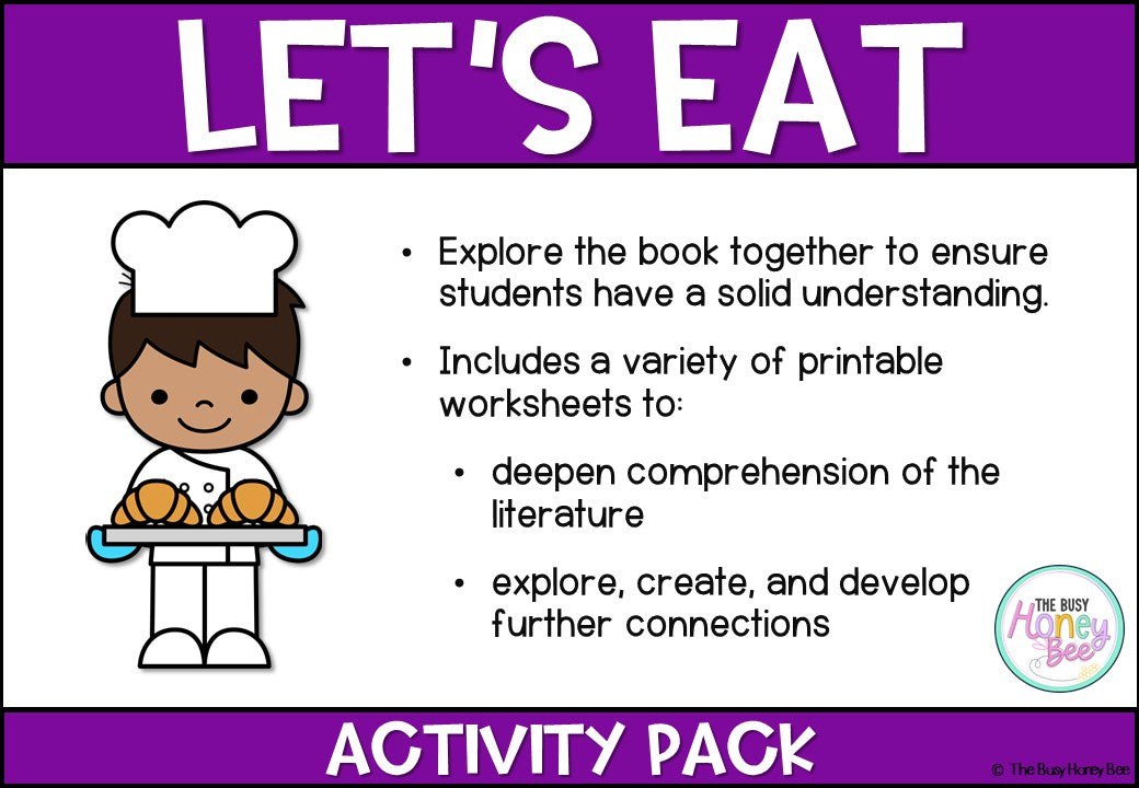 Let's Eat Activity Pack